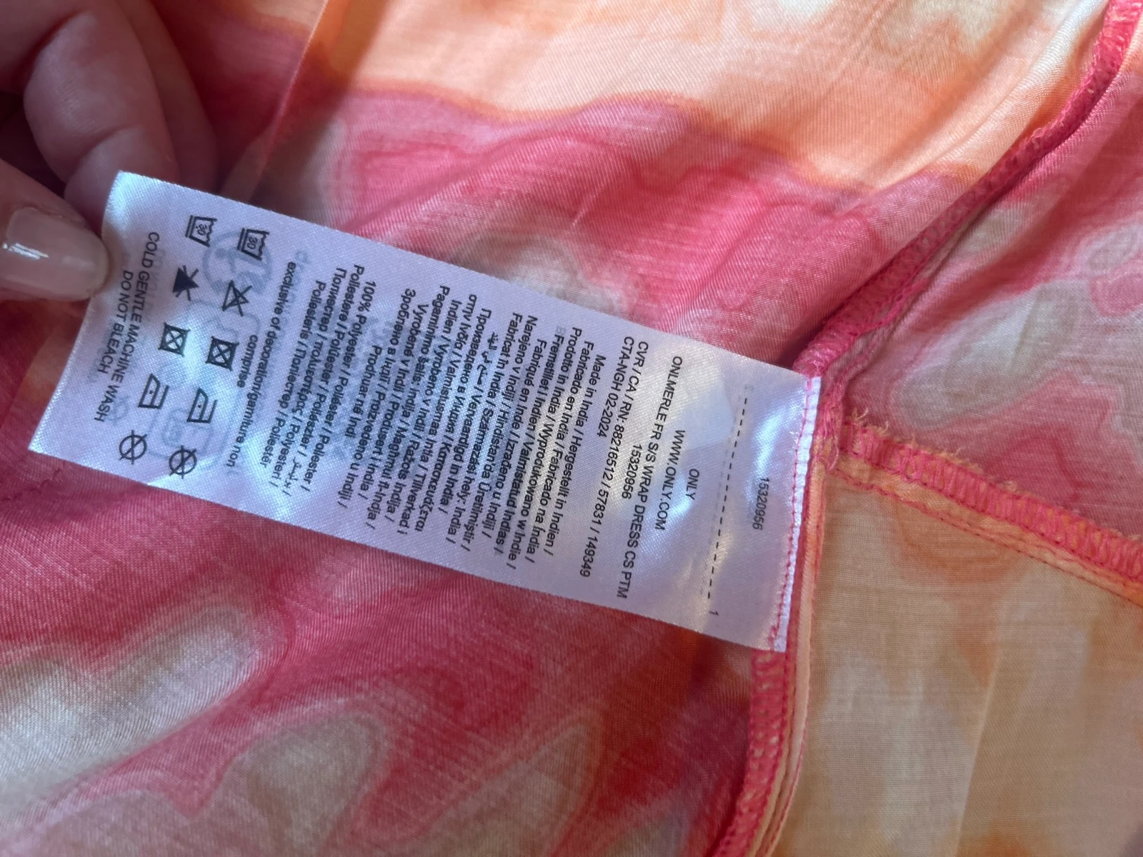 Vestido envolvente tie-dye ONLY - Nuevo con etiqueta (Talla S) – photo 8
